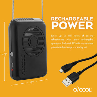 Rechargeable Necklace Fan