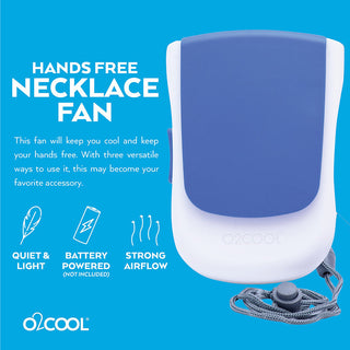 Necklace Fan with Stand & Clip Assorted 2-Pack