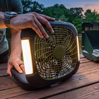 10" CAMPING FAN with LIGHTS