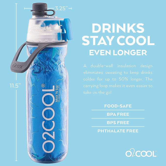 O2COOL Mist 'N Sip Yoga Bottle - Thumbnail 5